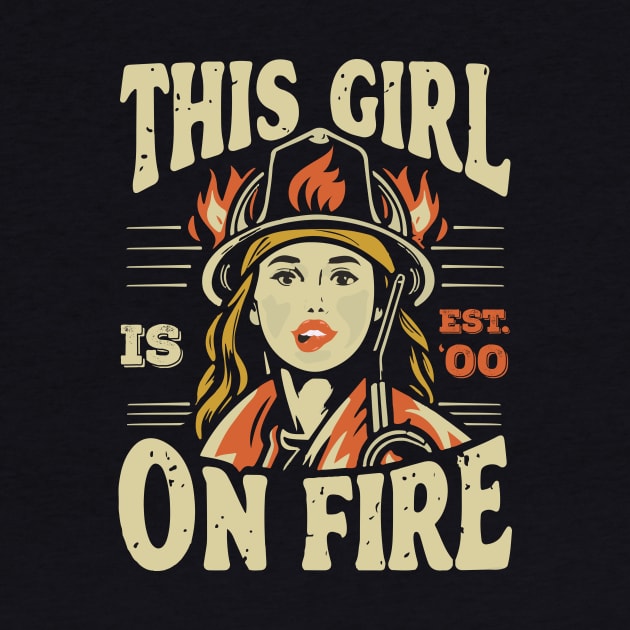 Fierce Firefighter Beauty Girl 00 by ArtMichalS